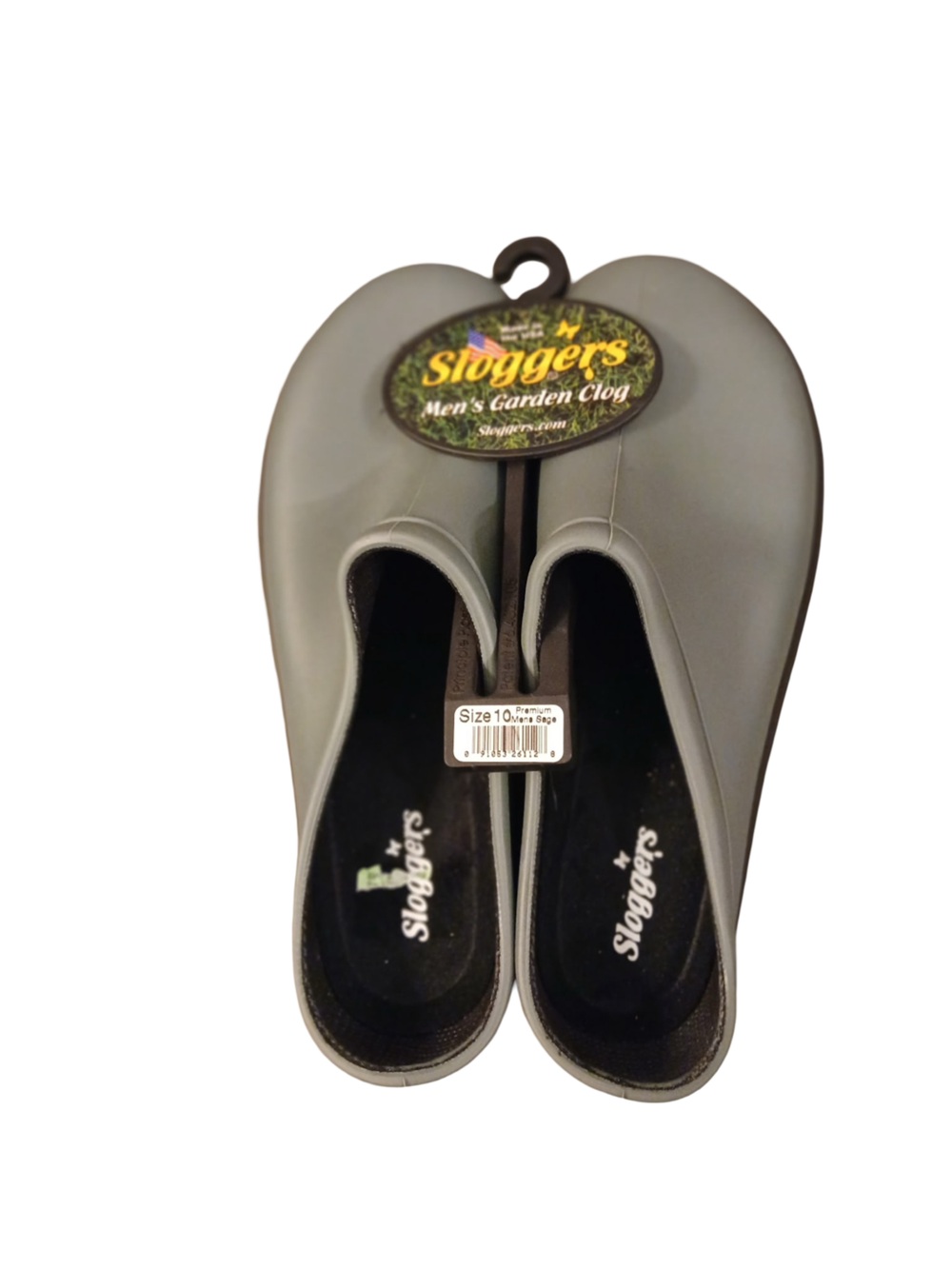 Sloggers Premium Men's Garden Outdoor Waterproof Clogs Shoes in Gray Size 10